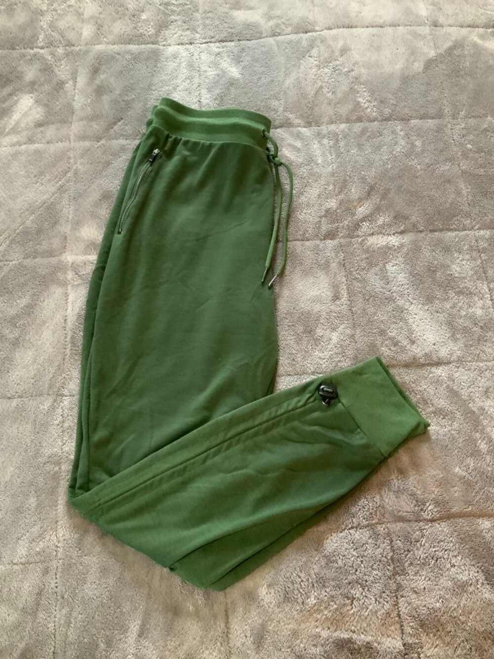 Nine West Juniors Size M Green Sweatpants Style Stretch Leggings (1315)